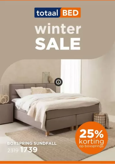 Aanbiedingen van Wonen & Meubels in Deventer | Winter Sale bij TotaalBED | 27-1-2025 - 1-2-2025