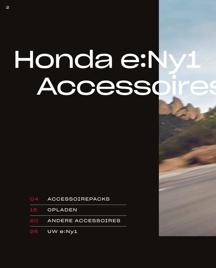 Catalogus van Honda in Eindhoven | Honda e:Ny1 — Brochure Accessoires | 3-11-2023 - 3-11-2024