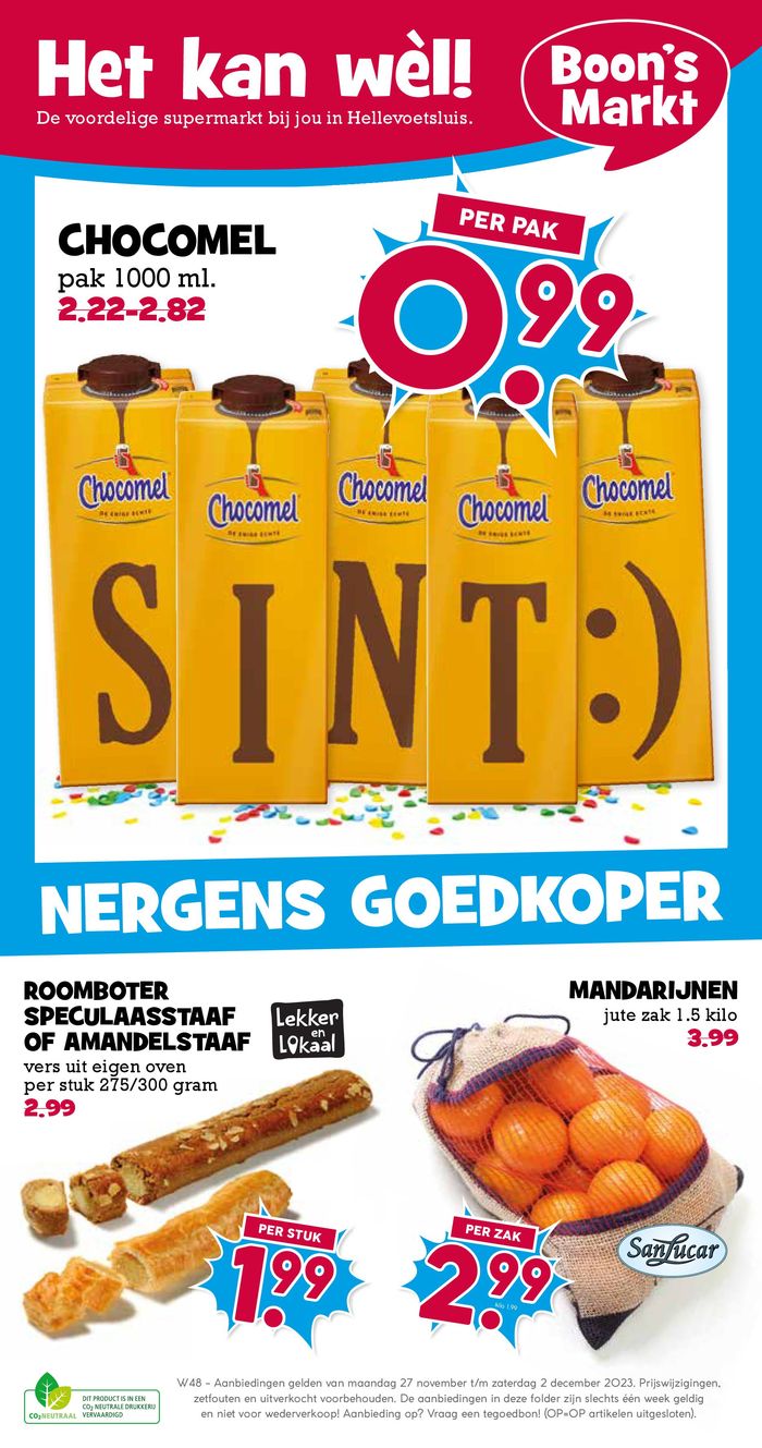 Catalogus van Boon's Markt in Rotterdam | Boon's Markt folder | 27-11-2023 - 2-12-2023