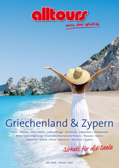 Aanbiedingen van Vakantie & Reizen in Amsterdam | Griekenland & Cyprus Zomer 2024 bij Alltours | 1-5-2024 - 31-10-2024