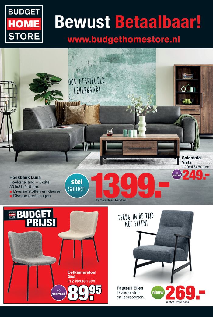 Catalogus van Budget Home Store in Eindhoven | Budget Home Store folder | 29-1-2024 - 25-2-2024