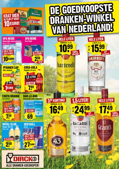 Aanbiedingen van Supermarkt | De Goedkoopste Dranken-Winkel Van Nederland! bij Dirck III | 28-2-2024 - 5-3-2024