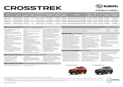 Catalogus van Subaru in Aalsmeer | Crosstrek | 6-3-2024 - 6-3-2025