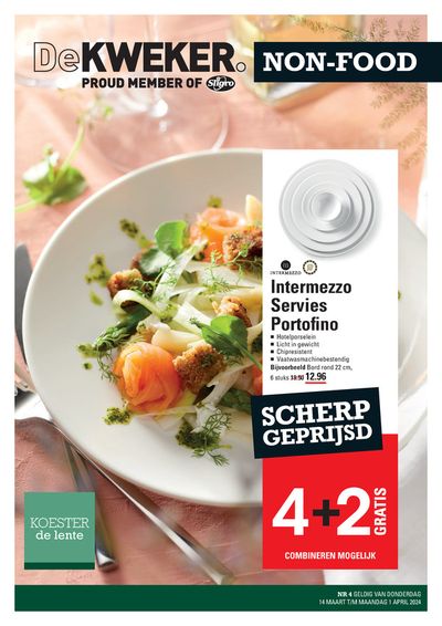 Aanbiedingen van Restaurants in Hoofddorp | De Kweker Non Food bij De Kweker | 14-3-2024 - 1-4-2024