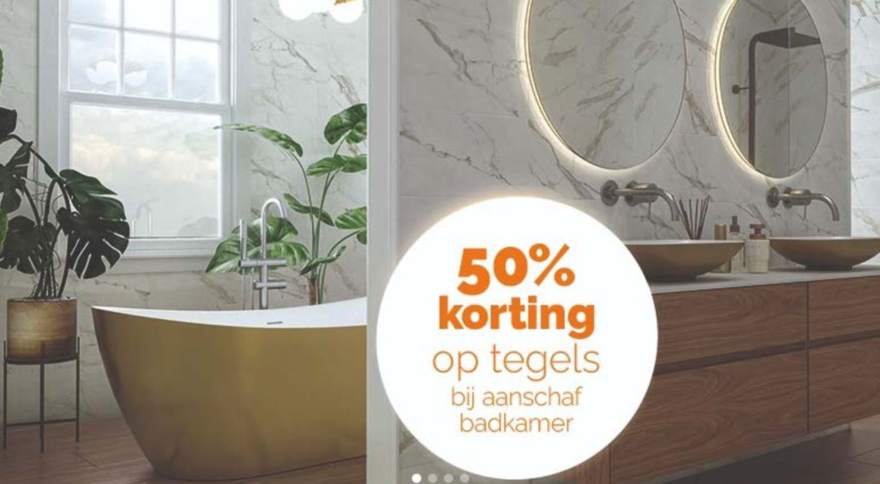 Catalogus van Mega Tegels & Badkamers in Heemskerk | 50% Korting | 19-3-2024 - 2-4-2024