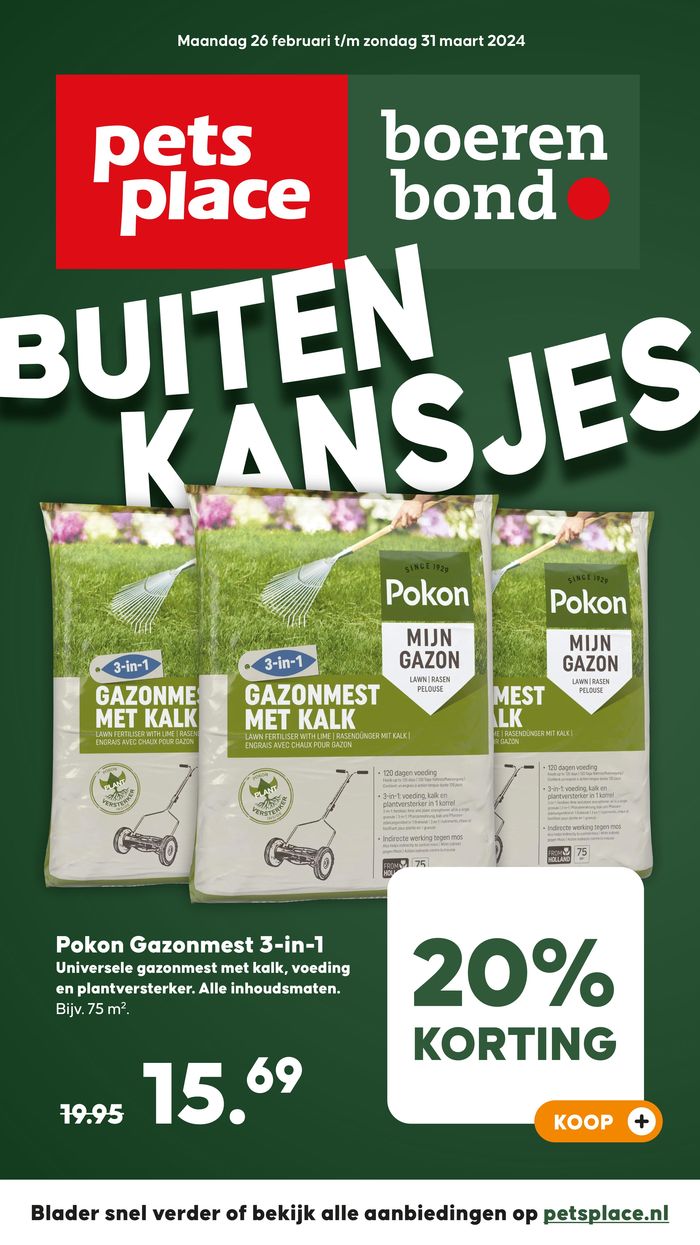 Catalogus van Pets Place in Heerenveen | Pets Place Butiken Kansjes | 20-3-2024 - 31-3-2024