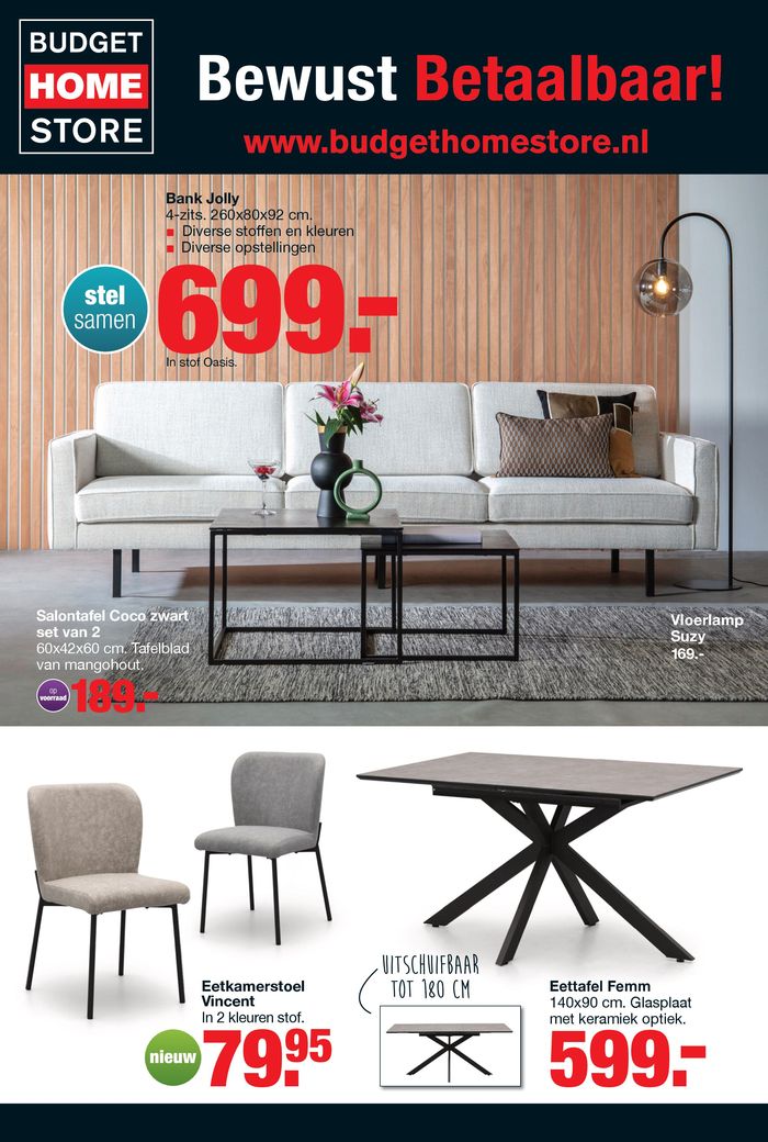 Catalogus van Budget Home Store in Staphorst | Budget Home Store folder | 21-3-2024 - 4-4-2024
