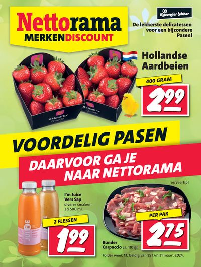 Aanbiedingen van Supermarkt in Nieuwegein | Nettorama Merken Discount bij Nettorama | 25-3-2024 - 31-3-2024