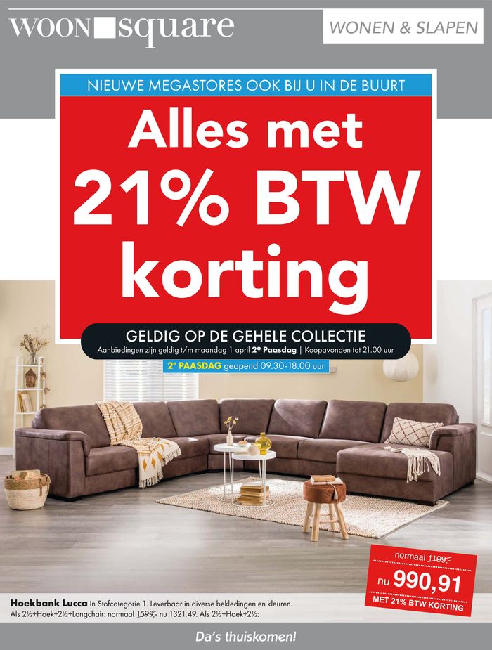 Catalogus van Slaapsquare in Breda | Alles met 21% BTW korting | 27-3-2024 - 1-4-2024