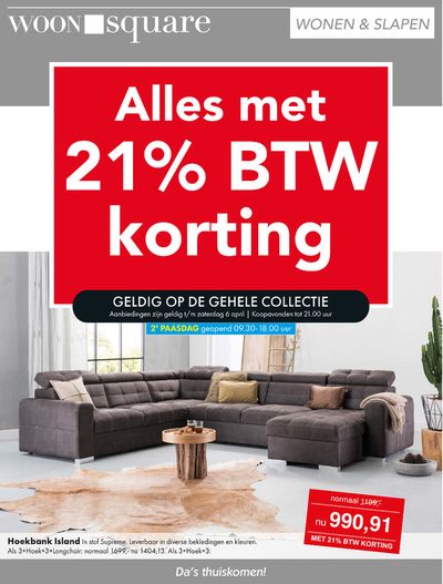 Catalogus van Woonsquare in Almere | Alles met 21% BTW korting | 2-4-2024 - 16-4-2024