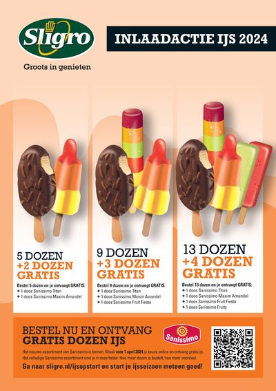 Aanbiedingen van Restaurants in Zaanstad | Inlaadactie ijs 2024 bij De Kweker | 2-4-2024 - 30-4-2024