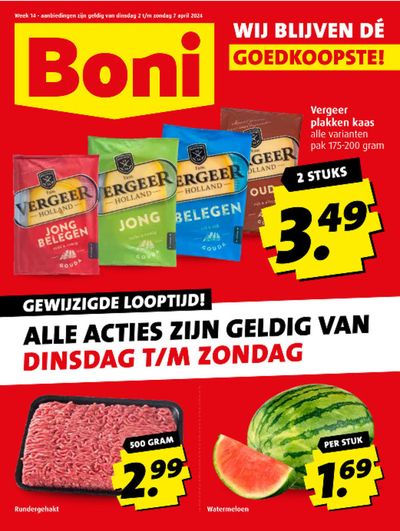Aanbiedingen van Supermarkt in Heerde | Folder week 14 bij Boni | 3-4-2024 - 17-4-2024
