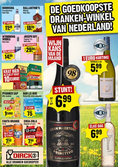 Aanbiedingen van Supermarkt in Noordwijk | Dirck III folder! bij Dirck III | 3-4-2024 - 17-4-2024