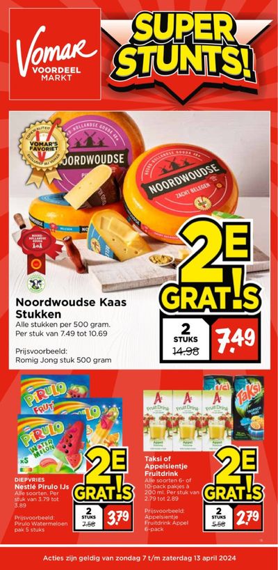 Aanbiedingen van Supermarkt in Diemen | Super Stuns bij Vomar | 6-4-2024 - 20-4-2024