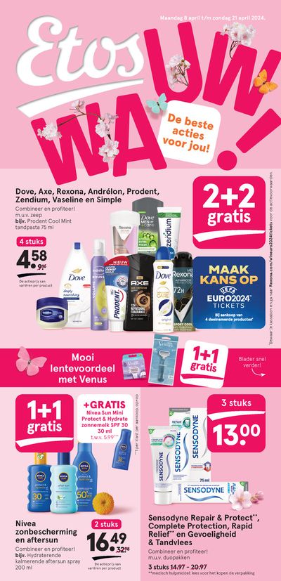 Aanbiedingen van Drogisterij & Parfumerie in Amstelveen | Etos folder bij Etos | 8-4-2024 - 22-4-2024