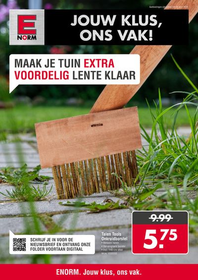 Aanbiedingen van Bouwmarkt & Tuin in Almere | Jouw Klus , Ons Vak! bij Enorm | 9-4-2024 - 20-4-2024