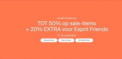 Aanbiedingen van Kleding, Schoenen & Accessoires in Almere | Sale bij Esprit | 9-4-2024 - 23-4-2024