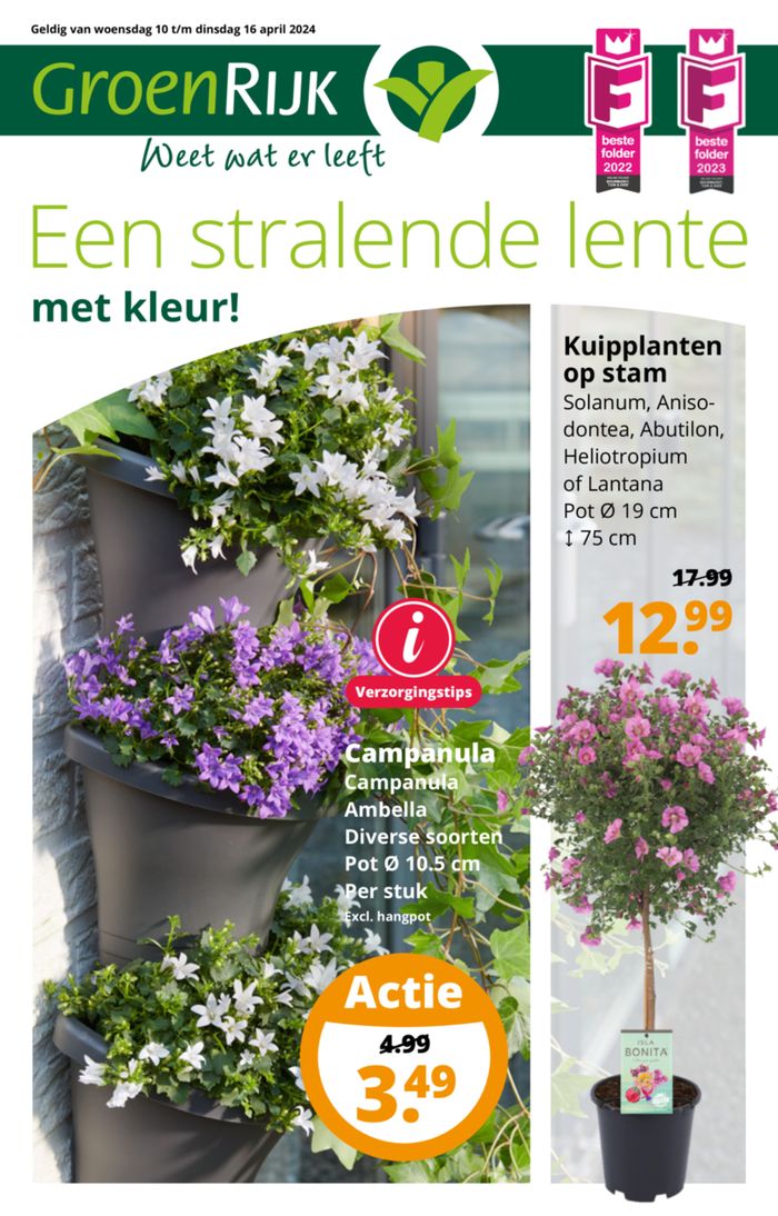 Catalogus van GroenRijk in Rijswijk | Een stralende lente met kleur! | 10-4-2024 - 24-4-2024
