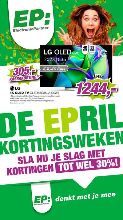 Aanbiedingen van Computers & Elektronica in Volendam | De EPril Kortingsweken! bij EP | 12-4-2024 - 21-4-2024