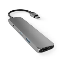 Aanbieding van Satechi multiport-hub met USB-C - spacegrijs voor 3,88€ bij Amac