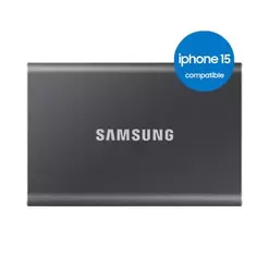 Aanbieding van Samsung Portable SSD T7 - grijs voor 89,95€ bij Amac