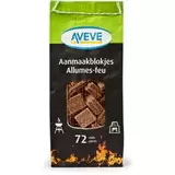 Aanbieding van Ecologische aanmaakblokjes 72 stuks voor 6,3€ bij Aveve