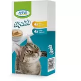 Aanbieding van Kattensnack liquids kip en zalm 8 x 15 g voor 3,49€ bij Aveve