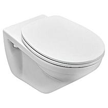 Aanbieding van Villeroy & Boch Hangend Toilet Omnia Pro (Met spoelrand, Voorzien van standaardglazuur, Spoelvorm: Diep, Uitlaat toilet: Horizontaal, Wit) voor 119€ bij Bauhaus