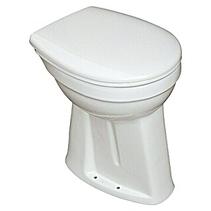 Aanbieding van Camargue Staand toiletset Plus 100 (Met spoelrand, Voorzien van standaardglazuur, Spoelvorm: Vlak, Uitlaat toilet: Verticaal, Wit) voor 169€ bij Bauhaus