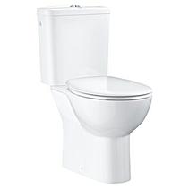Aanbieding van Grohe Staand toilet-combinatie Bau Ceramic (Zonder spoelrand, Uitlaat toilet: Horizontaal, Alpine Wit) voor 273€ bij Bauhaus