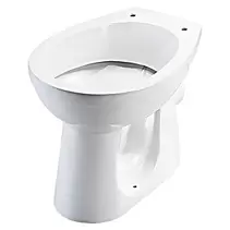 Aanbieding van Simena Staand toilet (Met spoelrand, Voorzien van standaardglazuur, Spoelvorm: Diep, Uitlaat toilet: Horizontaal, Wit) voor 35€ bij Bauhaus