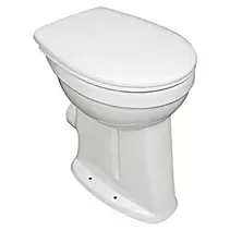 Aanbieding van Camargue Staand toiletset Plus 100 (Met spoelrand, Voorzien van standaardglazuur, Spoelvorm: Vlak, Uitlaat toilet: Horizontaal, Wit) voor 169€ bij Bauhaus