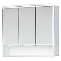 Aanbieding van Jokey Spiegelkast Lymo (b x h: 58 x 49,5 cm, Zonder verlichting, Kunststof, Wit) voor 34,49€ bij Bauhaus