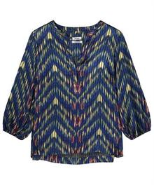 Aanbieding van KYRA blouse transparant streepmotief Danee voor 69,98€ bij Be One