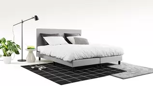 Aanbieding van Boxspring Cisano vlak met Silver Pocket Deluxe Foam matras voor 599€ bij Beter Bed