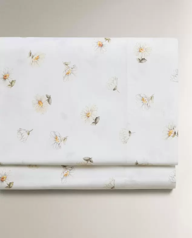 Aanbieding van BOVENLAKEN MET MARGRIETENPRINT voor 22,99€ bij Zara Home