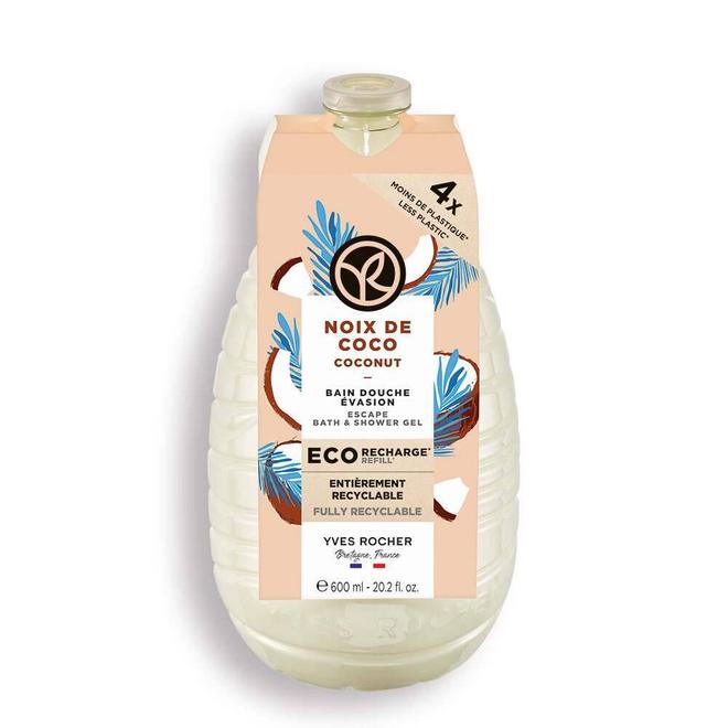 Aanbieding van Eco-Navulling Bad- en Douchegel Kokosnoot voor 6,99€ bij Yves Rocher