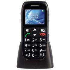 Aanbieding van Eenvoudige mobiele telefoon voor senioren met SOS paniekknop Fysic Zwart voor 35,99€ bij Blokker