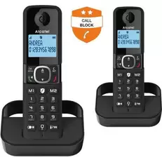 Aanbieding van Draadloze vaste telefoon - ALCATEL - F860 duo zwart - Ongewenste oproepen blokkeren voor 49,99€ bij Blokker