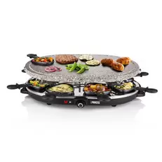 Aanbieding van Princess Gourmetstel 162720 - Oval Steengrill & Raclette Party – 8 personen - 2 meter snoer - Regelbare thermostaat voor 48€ bij Blokker