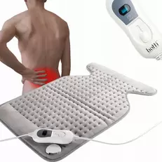 Aanbieding van Botti Medic series Grigio plus warmtekussen met 3 standen - Warmtemat - Verwarmingsmat - Heating pad - 100W - Grijs voor 39,95€ bij Blokker