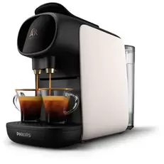 Aanbieding van Philips L'OR Barista Sublime koffiecupmachine LM9012/00 zwart/satijnwit voor 99,99€ bij Blokker