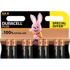 Aanbieding van Duracell batterij Plus 100% AA, blister van 8 stuks voor 9,99€ bij Blokker