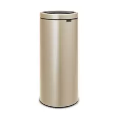 Aanbieding van Brabantia Touch Bin Flat Top afvalemmer 30 liter met kunststof binnenemmer - Metallic gold voor 79€ bij Blokker