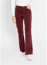 Aanbieding van Flared stretch corduroy broek met high-waist comfortband voor 28,99€ bij bonprix