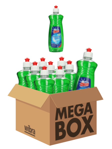 Aanbieding van Afwasmiddel classic megabox 12 flessen voor 7,99€ bij Wibra