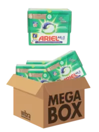 Aanbieding van Ariel all-in-1 original wasmiddel megabox 60 pods voor 17,99€ bij Wibra