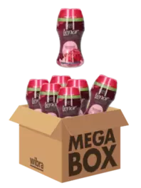 Aanbieding van Lenor geurparels Robijn Jasmijn megabox 6 flessen voor 16,99€ bij Wibra