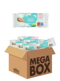 Aanbieding van Pampers Sensitive doekjes megabox 624 stuks voor 13,99€ bij Wibra