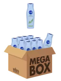 Aanbieding van Nivea 2-in-1 Express shampoo & conditioner megabox 24 flessen voor 49,99€ bij Wibra